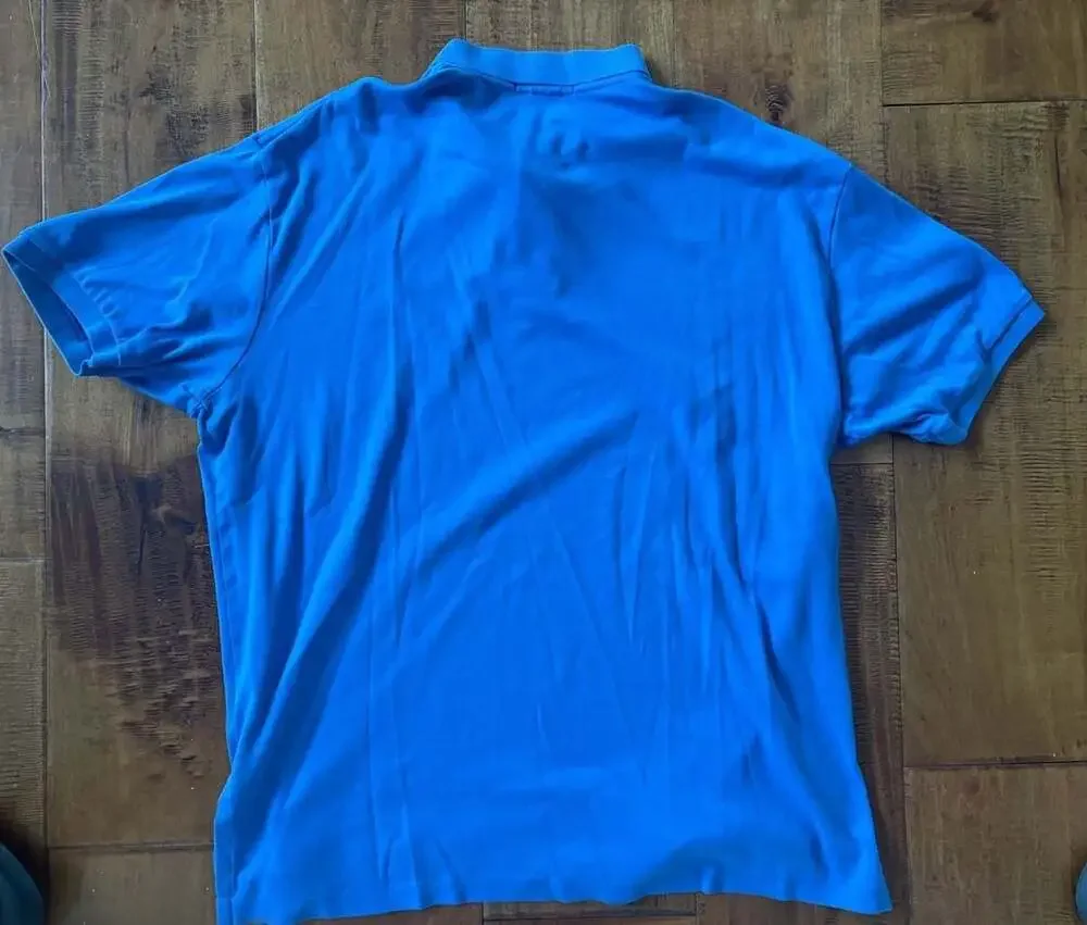 Polo Ralph Lauren Men's Blue Short Sleeve Cotton Polo Shirt Size XL